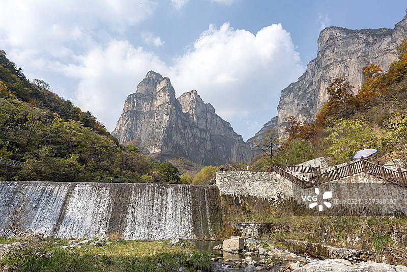 河南林州市石板岩太行大峡谷太行屋脊风景区风光图片素材