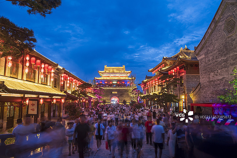 莒国古城古镇图片素材