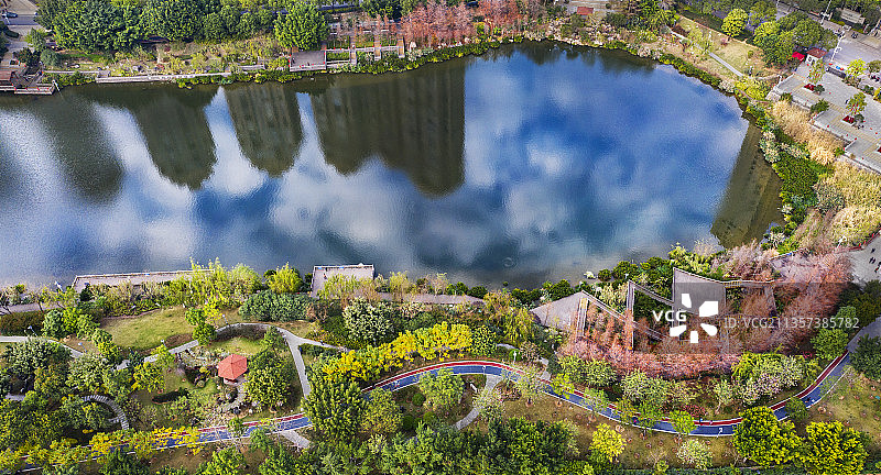 琴亭湖公园图片素材