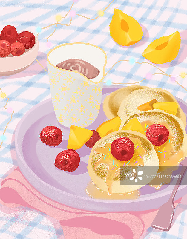 下午茶 食品插画图片素材