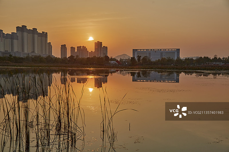 芜湖市三山区西湖湿地公园图片素材