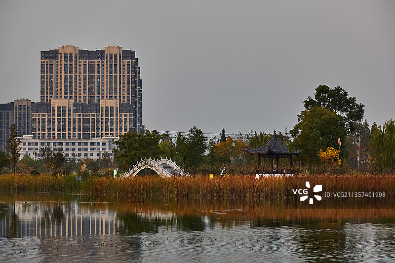芜湖市三山区西湖湿地公园图片素材