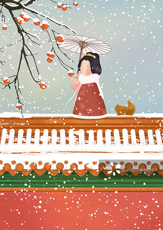 故宫赏雪图片素材