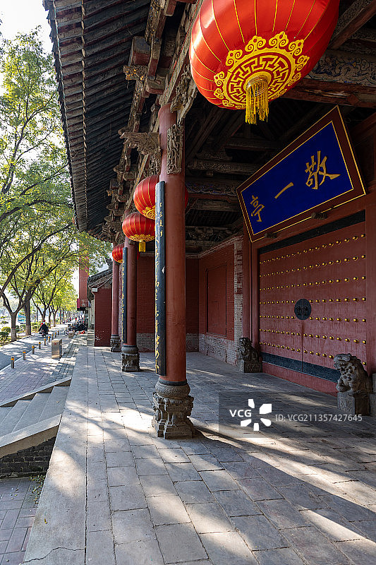 山西运城文庙敬一亭图片素材