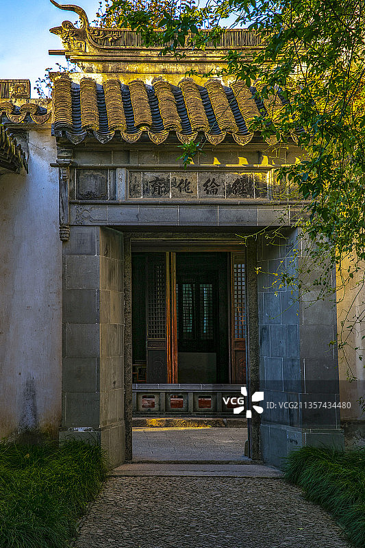 苏州古典园林艺圃图片素材