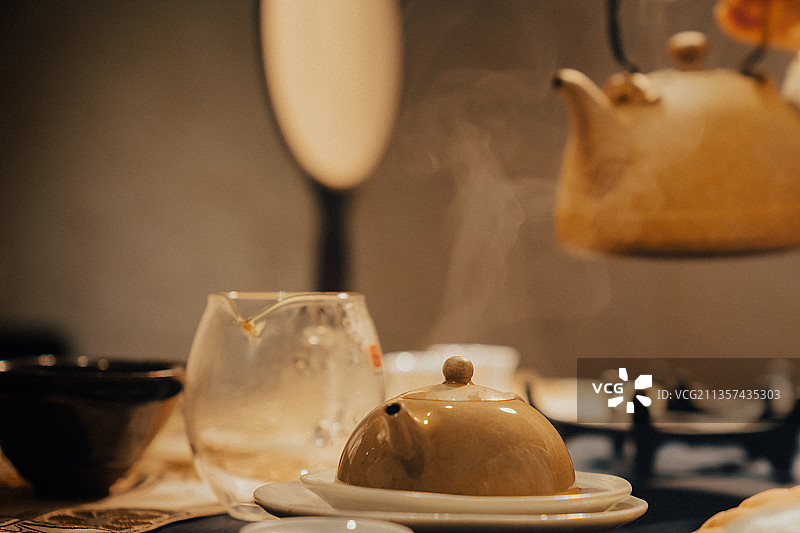 茶艺师泡茶图片素材