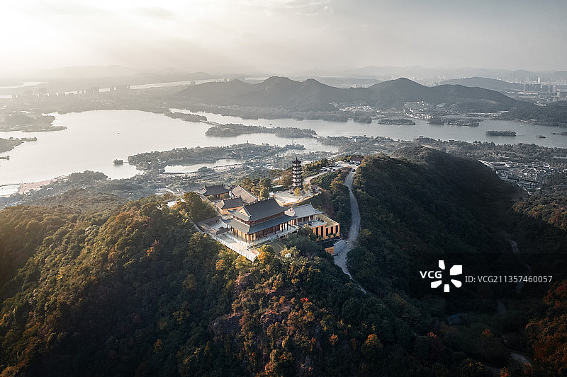 萧山湘湖先照禅寺图片素材