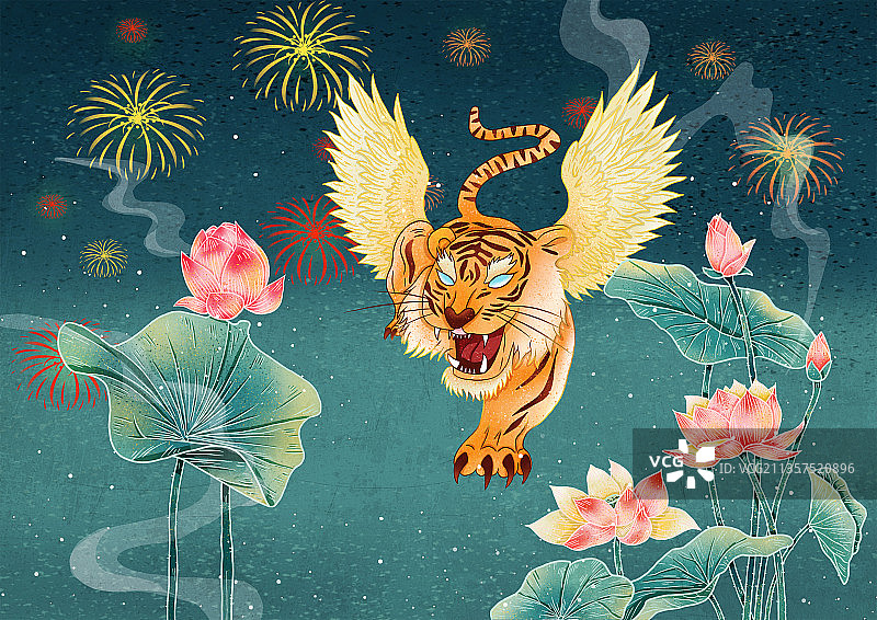 如虎添翼图片素材