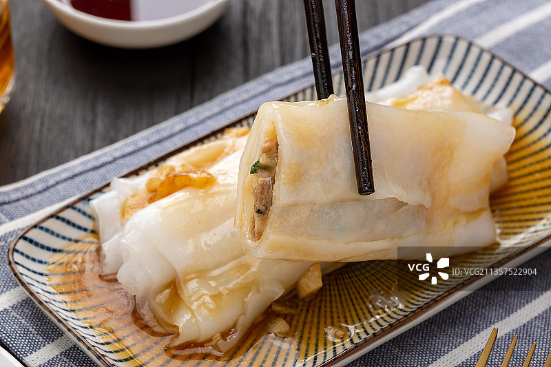 广东小吃：肠粉图片素材