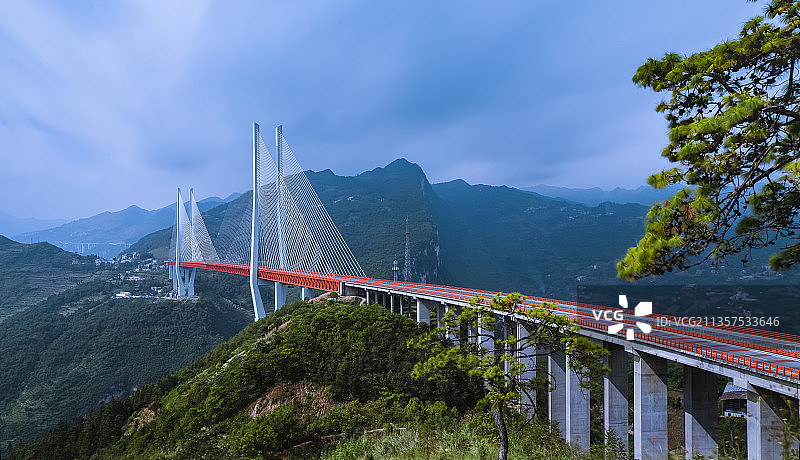 世界第一高桥贵州北盘江大桥图片素材