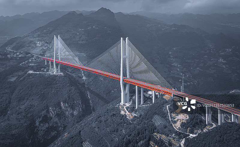 世界第一高桥贵州北盘江大桥图片素材