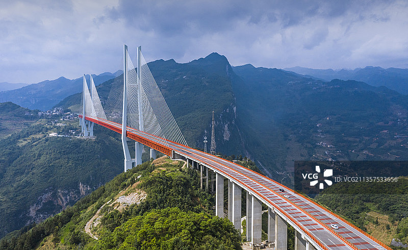 世界第一高桥贵州北盘江大桥图片素材