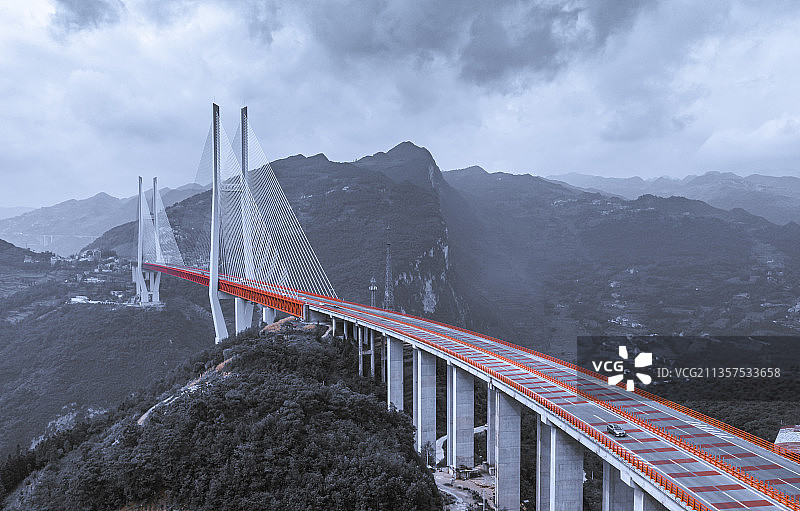 世界第一高桥贵州北盘江大桥图片素材