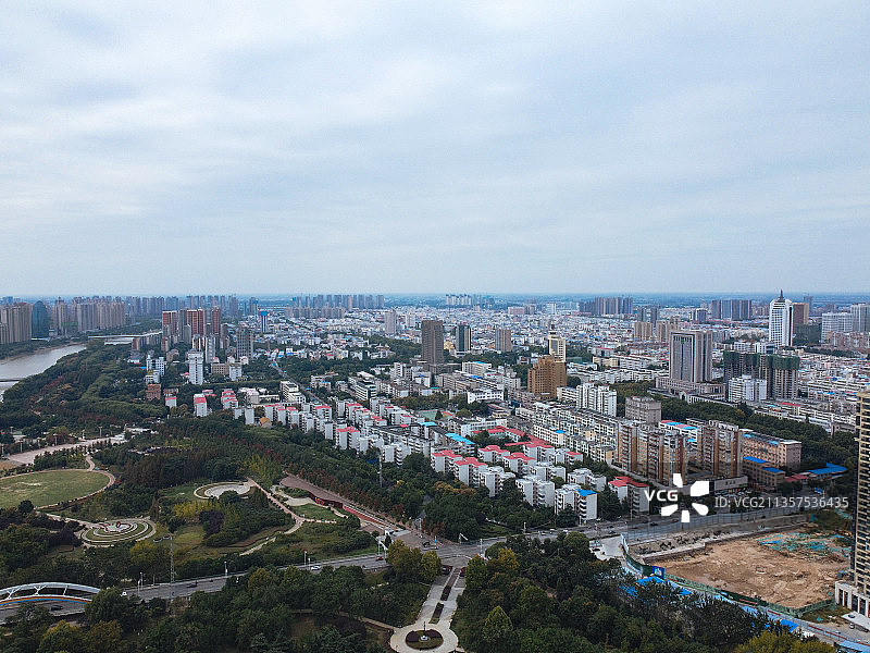 漯河市  召陵区 沙河 交通北路 黄河中路 星光公园 观音阁图片素材