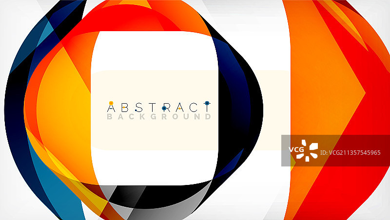 抽象的带有重叠波的正方形形状图片素材