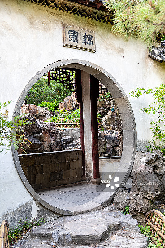 江苏苏州园林耦园图片素材