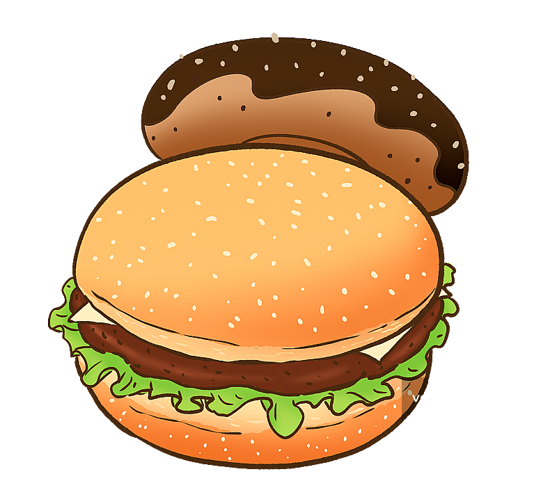 美味汉堡元素图片素材