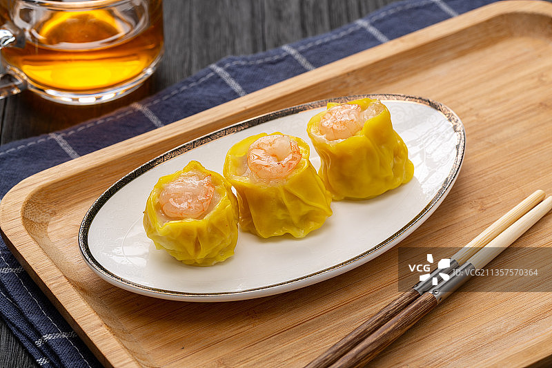 广东虾仁烧麦图片素材