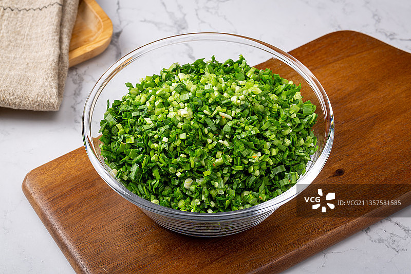 食材：切碎的韭菜图片素材