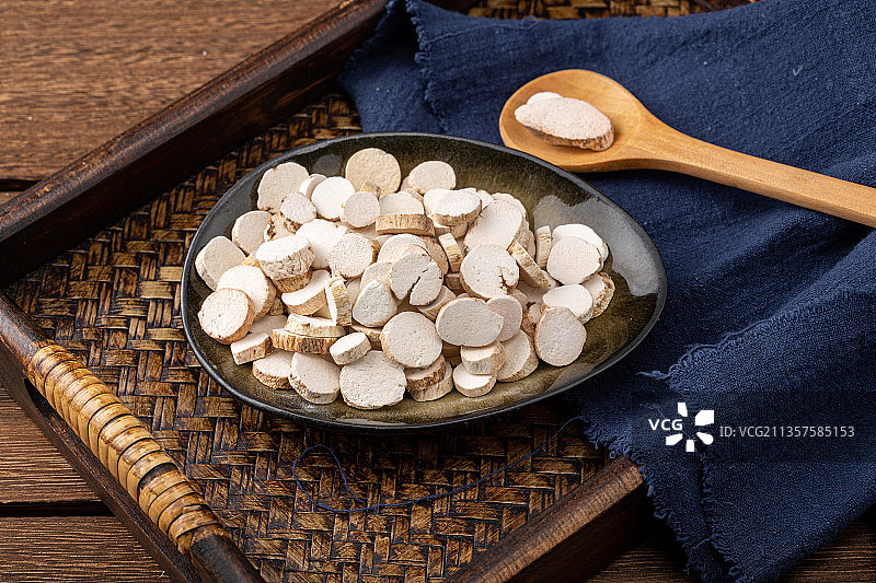 白芷片图片素材