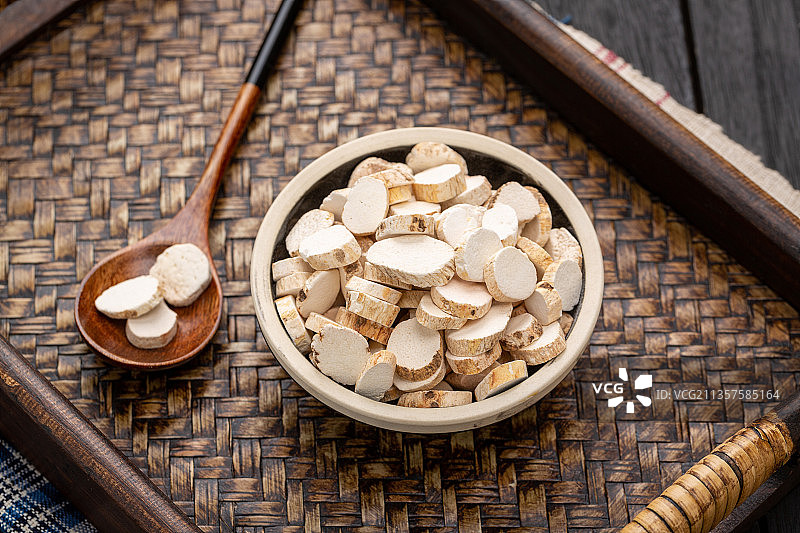 白芷片图片素材