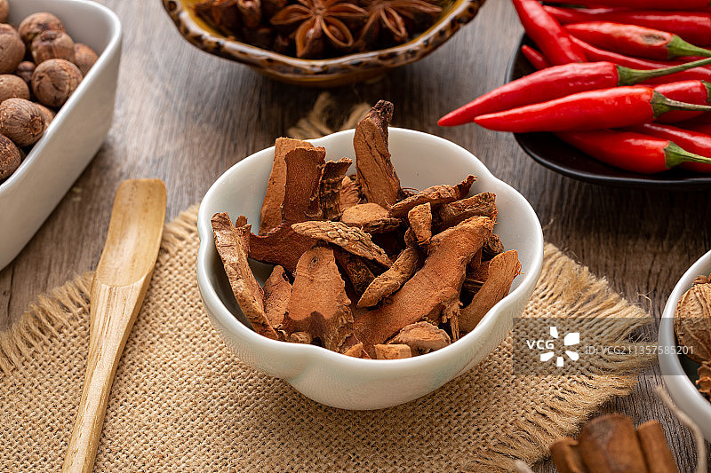 美食调味料：良姜切片图片素材