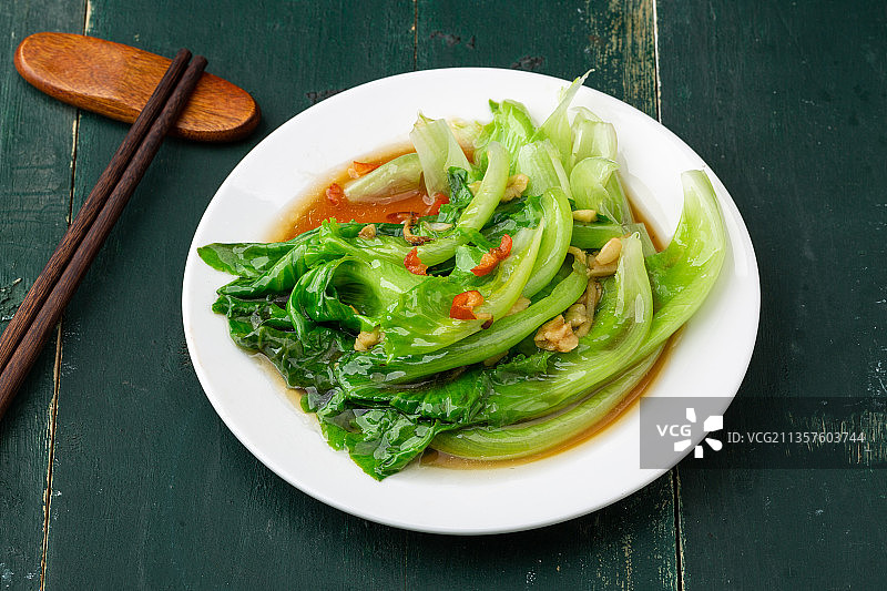 白灼生菜图片素材