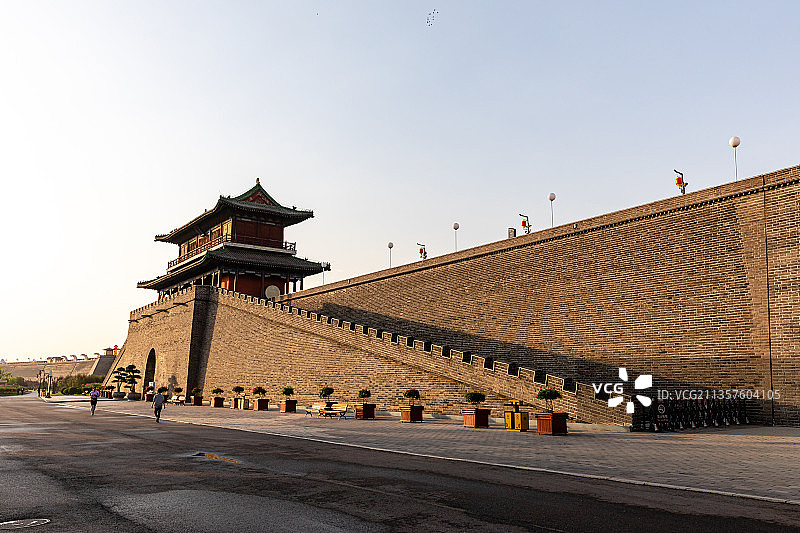 河北石家庄正定古城正定古城墙图片素材