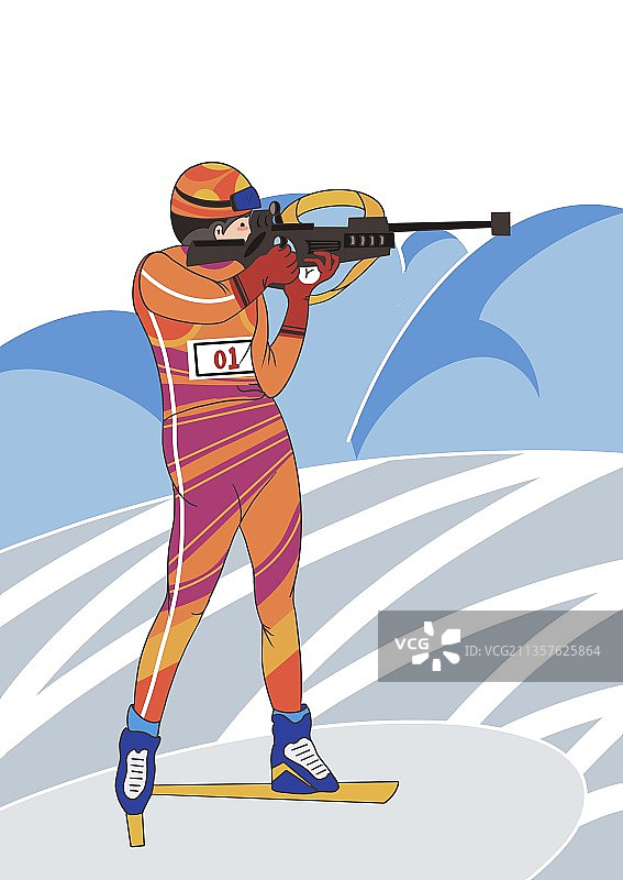 滑雪运动-冬季两项2图片素材