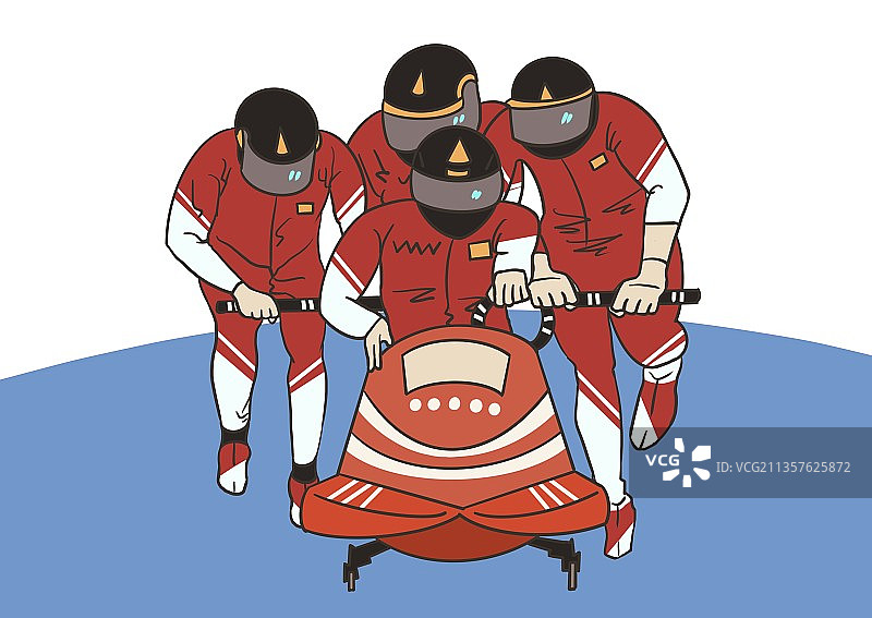 滑雪运动-雪橇图片素材