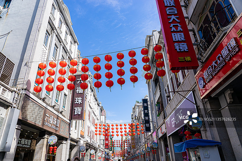 中国广州上下九步行街街景图片素材