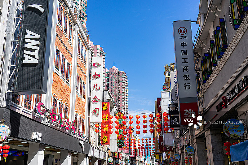 中国广州上下九步行街街景图片素材
