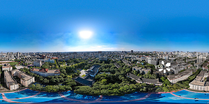 西南民族大学武侯校区全景图片素材