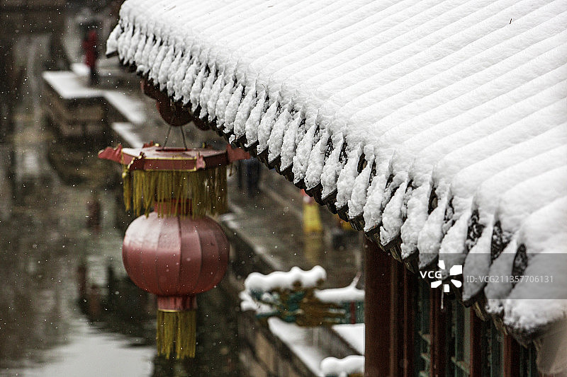 冰雪颐和园之苏州街图片素材