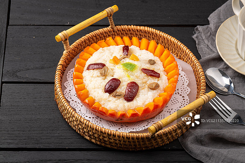 金瓜八宝饭图片素材