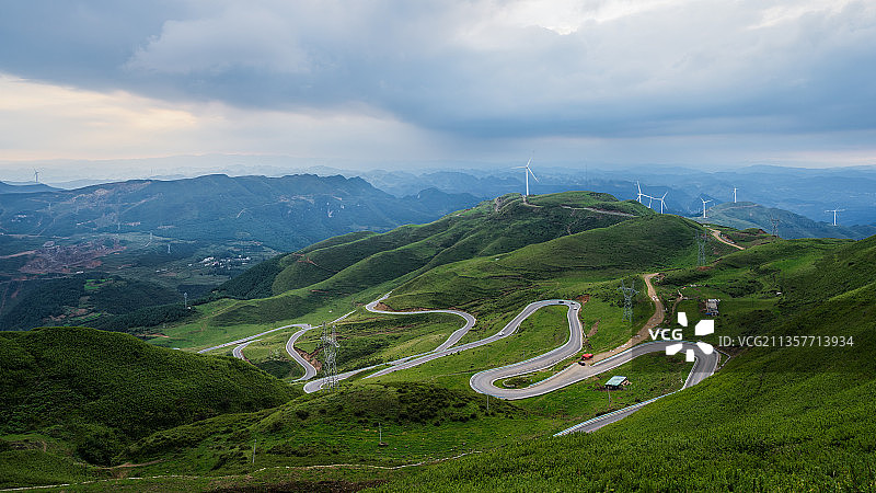 中国贵州毕节市赫章县韭菜坪风光图片素材