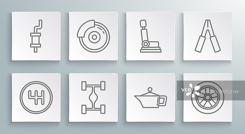 换挡杆汽车刹车盘卡钳图片素材