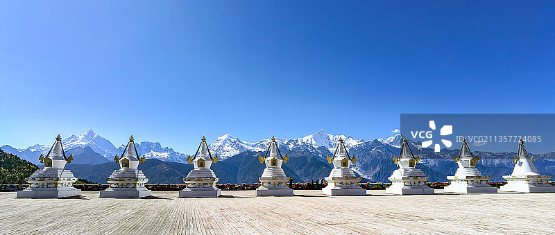 梅里雪山观景台图片素材