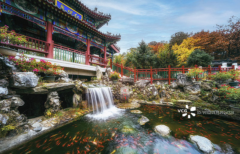 中国北京怀柔红螺寺图片素材