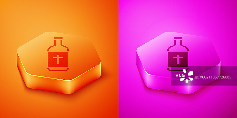 2.5D圣水瓶图标图片素材