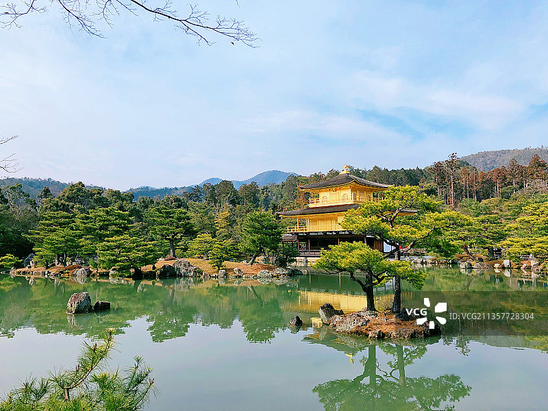 日本金阁寺图片素材
