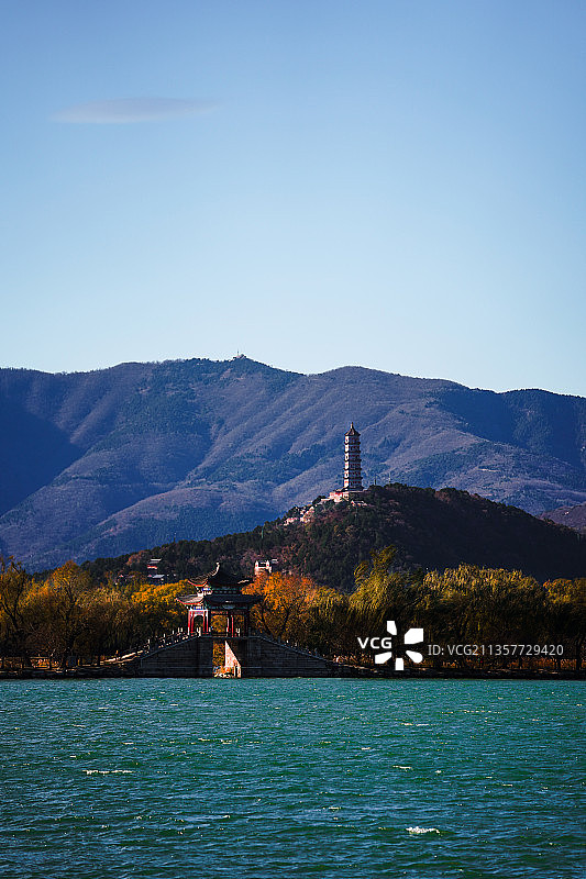 颐和秋日图片素材