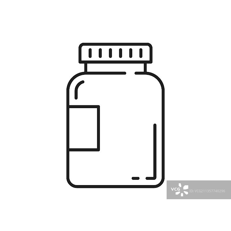 瓶装益生菌分离补充剂图片素材