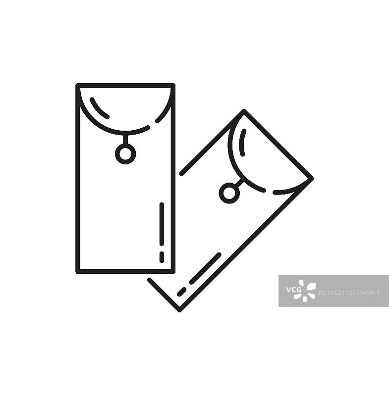 红包细线图标图片素材