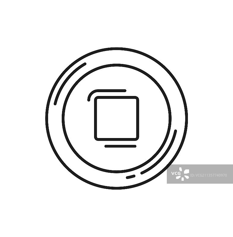 古代方孔钱币图标图片素材