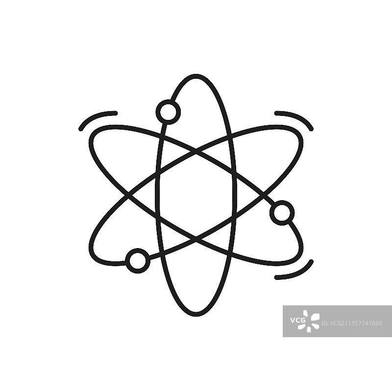 环绕运行的中子、电子、质子分子图片素材