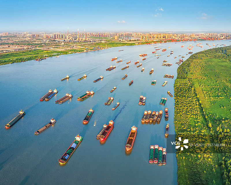 长江港湾图片素材
