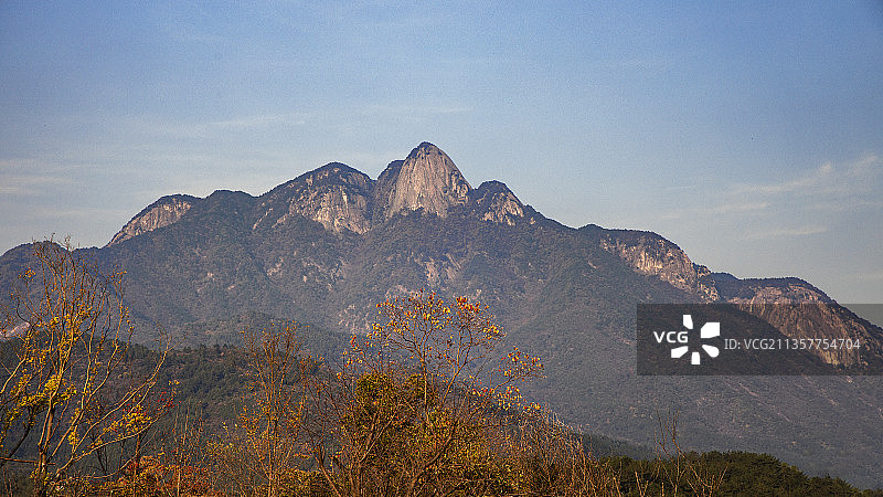 秋色宜人笔架山图片素材