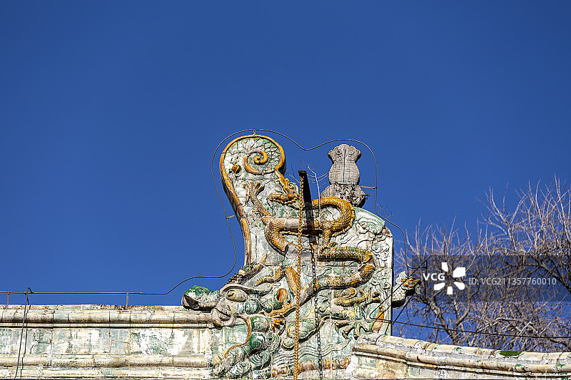 北京市门头沟区潭柘寺鸱吻（螭吻）图片素材