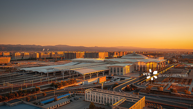 呼和浩特市高铁站图片素材